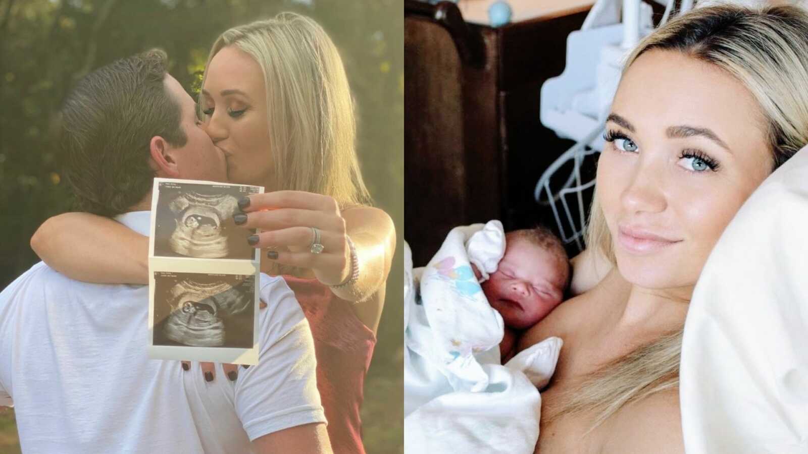 First time parents share photos through their pregnancy and delivery journey