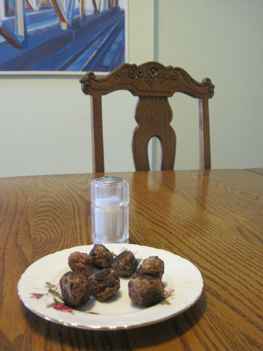 meatballs ready to eat after being home made